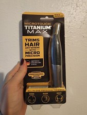 MicroTouch Titanium Max Personal Trimmer Professional Grade German Led Lighted