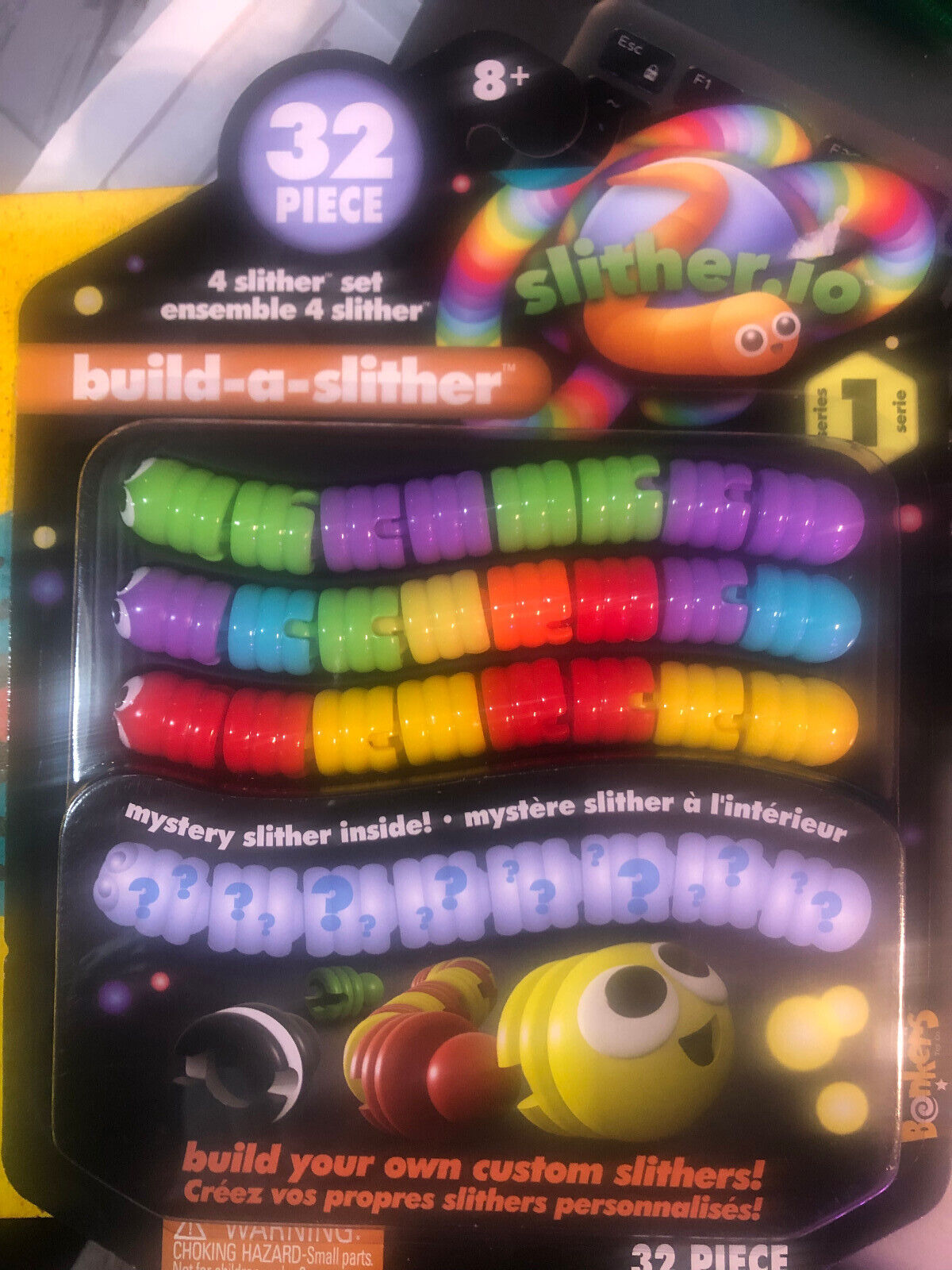 Bonkers Slither.io Series 1 Build-a-slither 32 PC 4 Slither Set for sale  online