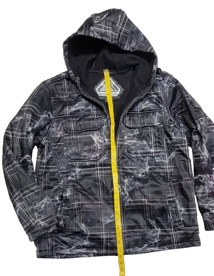 Zero Exposure Full-Zip Geometric Pattern Heavy Ou… - image 3