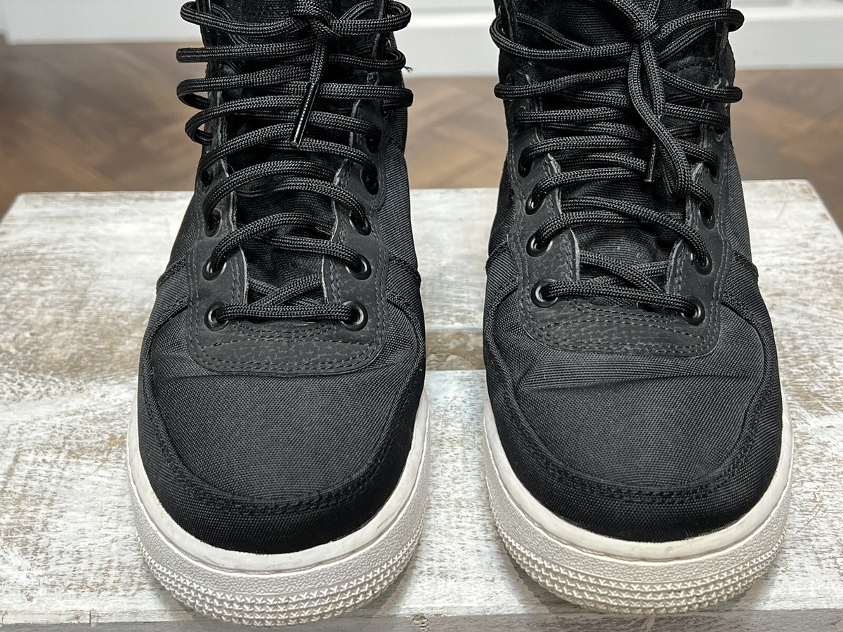 nike sf af1 mid black nylon and white