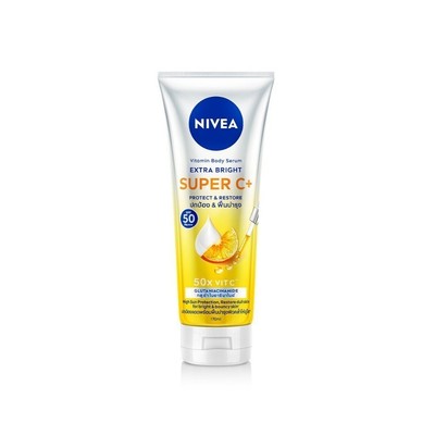 NIVEA Extra Bright Super C+ Vitamin Body Serum Brightening SPF50 PA+++ 170 ml