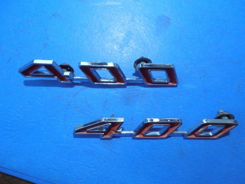 1967-68 Pontiac Firebird "400" hood emblem matched pair O.E.M. - Picture 2 of 8