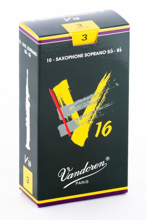 Anches Vandoren V16 pour saxophone soprano force 3 à projection puissante