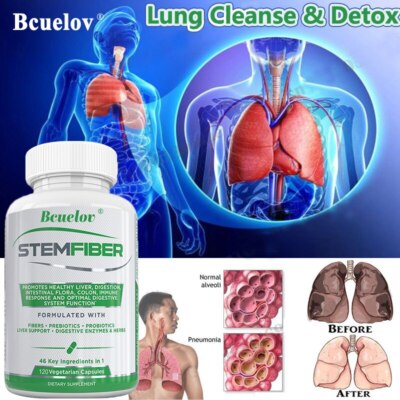 Boost Digestive Health With Fiber Probiotics Enzymes 120 Caps Veggie Capsules