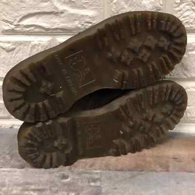 Vtg made in England Brown Leather Oxfords 4 Eye Doc Dr  display picture 2