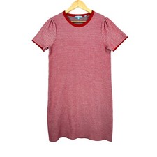 Draper James Textured Shift Sweater Dress preppy modest 90s sz M