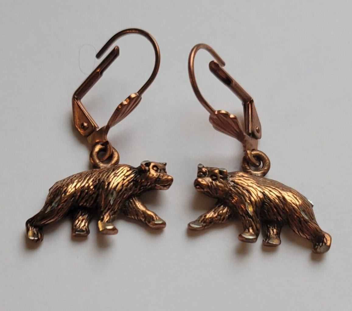 Waldeck Johnson Vintage Solid Copper Bear Leverba… - image 7