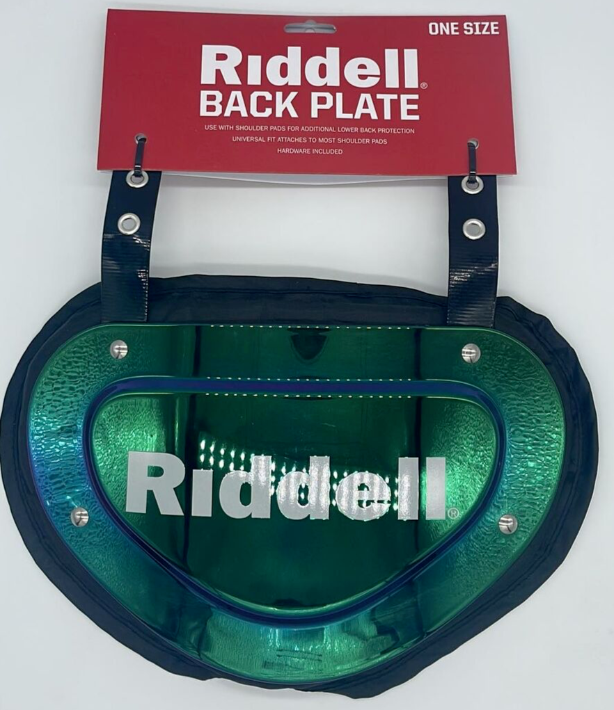 Riddell PREMIUM Universal Back Plate w/ STRAPS & Hardware ~ One