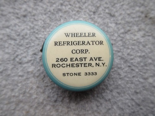 1919 GENERAL ELECTRIC REFRIGERATORS Wheeler Rochester NY CELLULOID TAPE MEASURE - Picture 2 of 3
