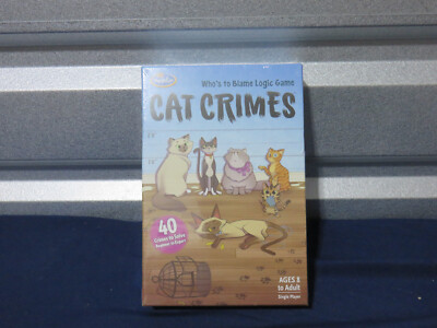 Thinkfun Cat Crimes Game New Sealed (C7)