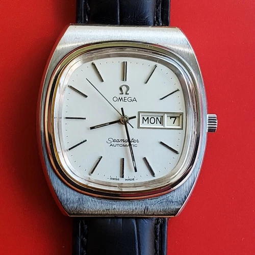 VINTAGE 1979  MEN  OMEGA  SEAMASTER  CAL  1020 SS  AUTOMATIC  DAY DATE  SERVICED