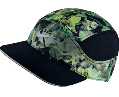 NEW NIKE Adult AEROBILL Tailwind Run/Tennis/Pickleball Hat-Leaf/Black 880087-010