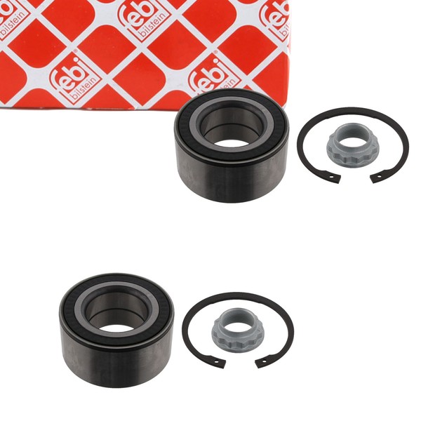 2X febi Radlagersatz FüR BMW 3Er E36 E46 7Er E38 8Er E31 X3 E83 Z3 Z4 Hinten-image