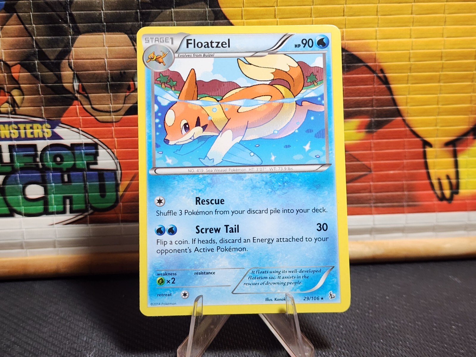 Floatzel - 29/106 - XY Flashfire - Excellent Condition Pokemon Card