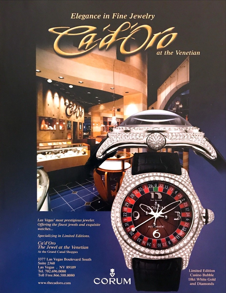 2003 Corum Limited Edition Casino Bubble 18kt Watch photo  display picture 3