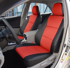 Toyota Camry 2012-2016 Blackred Leather-like Custom Fit Front Seat Cover Toyota Camry 2012-2016 Blackred Leather-like Custom Fit Front Seat Cover