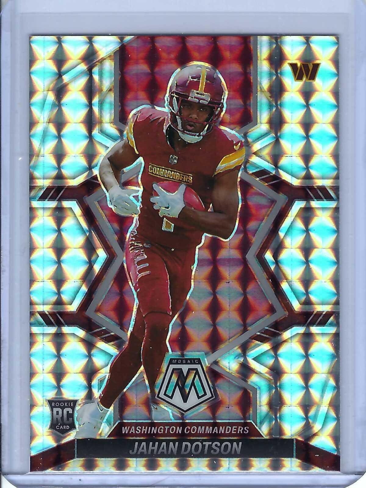 2022 PANINI MOSAIC SILVER MOSAIC PRIZM JAHAN DOTSON ROOKIE CARD # 314