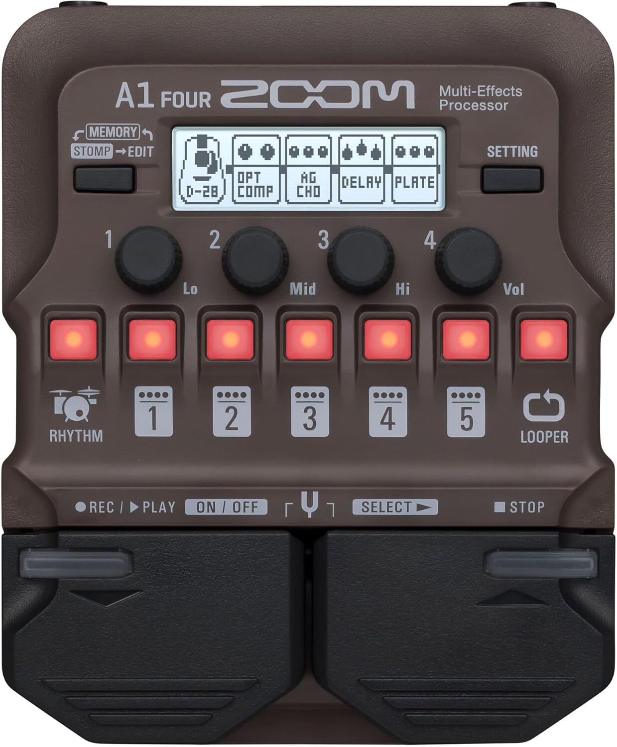 Zoom A1 FOUR Pedaliera EFX x Chitarra basso sax tromba violino armonica