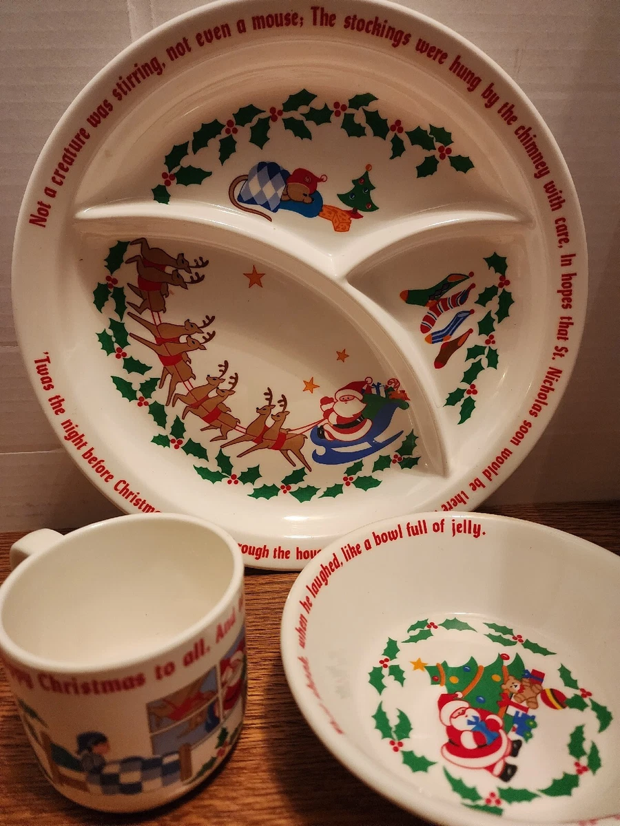 Children's christmas top melamine plates