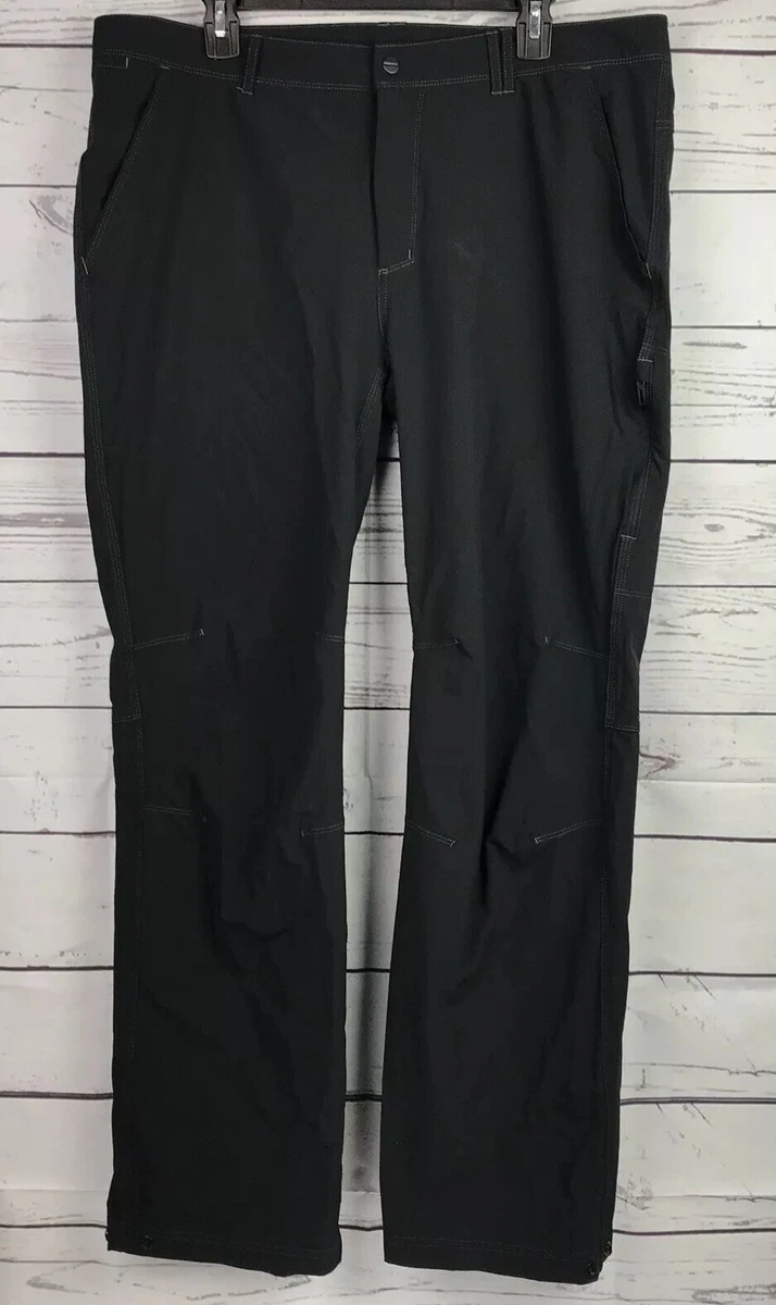 Adidas Flex Hiking Pants Mens Sz Black Cargo Outdoor Nylon Athletic Hike | eBay