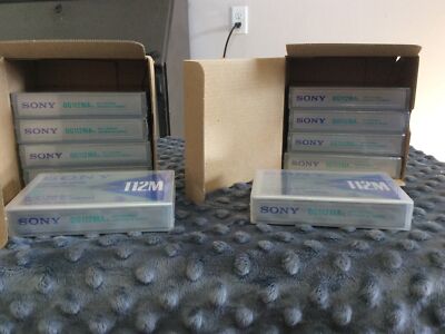Lot of 10 NEW SONY QG112MAA 8mm Data Cartridges / Tapes (D-8)/D-Eight 112M