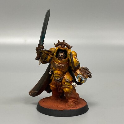 CAPTAIN IN GRAVIS ARMOUR IMPERIAL FISTS SPACE MARINES WARHAMMER 40.000 BEMALT