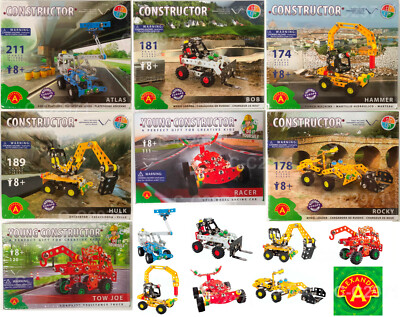 Alexander Toys Constructor Sets Atlas, Hulk, Tow Joe, Racer, Hammer, Bob, Rocky