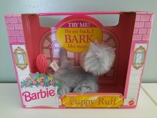 1993 Barbie Puppy Furry Ruff Barking Dog 11069 Toy