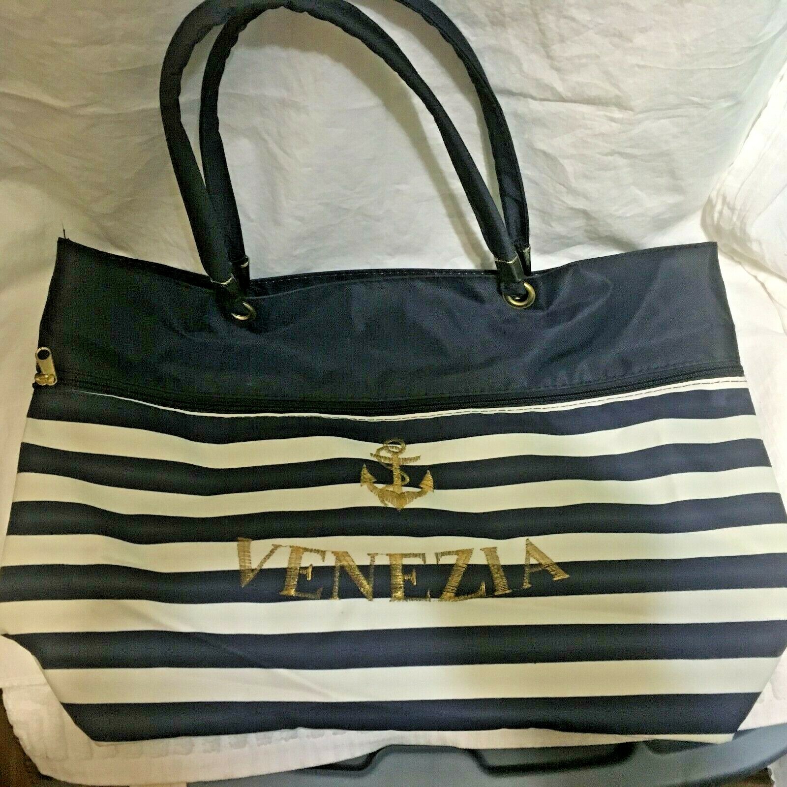Venezia Tote Bag / Beach Bag,Blue & White !!!!..........S1