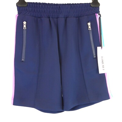BLONDE NO8 Shorts Damen Sporthose Kurze Hose Blau Zierstreifen 36 S Np 89 Neu
