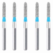 Cylindrical Hemispherical End 0.9 mm Dia Medium Diamond Bur 5/PK [1797-137.9M1]