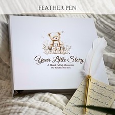 Cherished Beginnings: Baby Memory Book  Personalized Keepsake