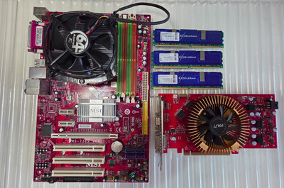 MSI K9N Neo2 Athlon X2 5400+ 6GB DDR2 PC2-6400 Palit Nvidia GeForce 9800GT 512MB