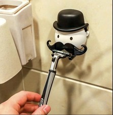 1PC Wall Mounted Razor Holder - Bathroom Organizer Shaver Stand - NEW