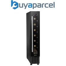 Sealey DH76 Baridi Extra-Slim 7 Bottle Wine Fridge & Cooler 15cm - Black 