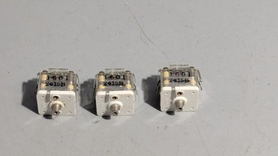 Lot of 3 Vintage Precision Trimmer Potentiometers Variable Resistors 1601 / 2415