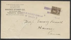 Marks Stamp Co Cover RECEIVED IN DAMAGED CONDITION AT TORONTO Large Tear