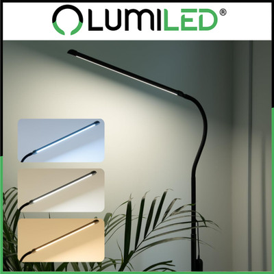 LUMILED LED Stehlampe 14W CCT Verstellbarer Bodenlampe USB Schwanenhals LONGA 2