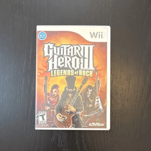 Guitar Hero III: Legends of Rock Nintendo Wii box manual and disk included
