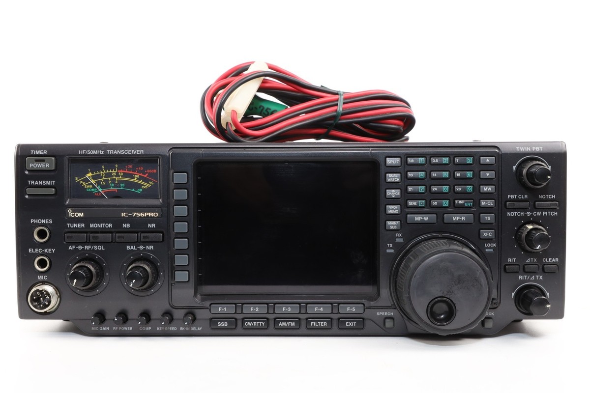 ★美品！ICOM IC-756PROⅢ HF/50MHzオールモード100W ICOM IC-756PRO 100W HF/50MHz All Mode Transceiver Amateur Ham