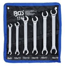 BGS 1745 Jeu 6 Clés à Tuyauter 8x9 à 18x19 mm Outil Raccords Frein 6 Pièces
