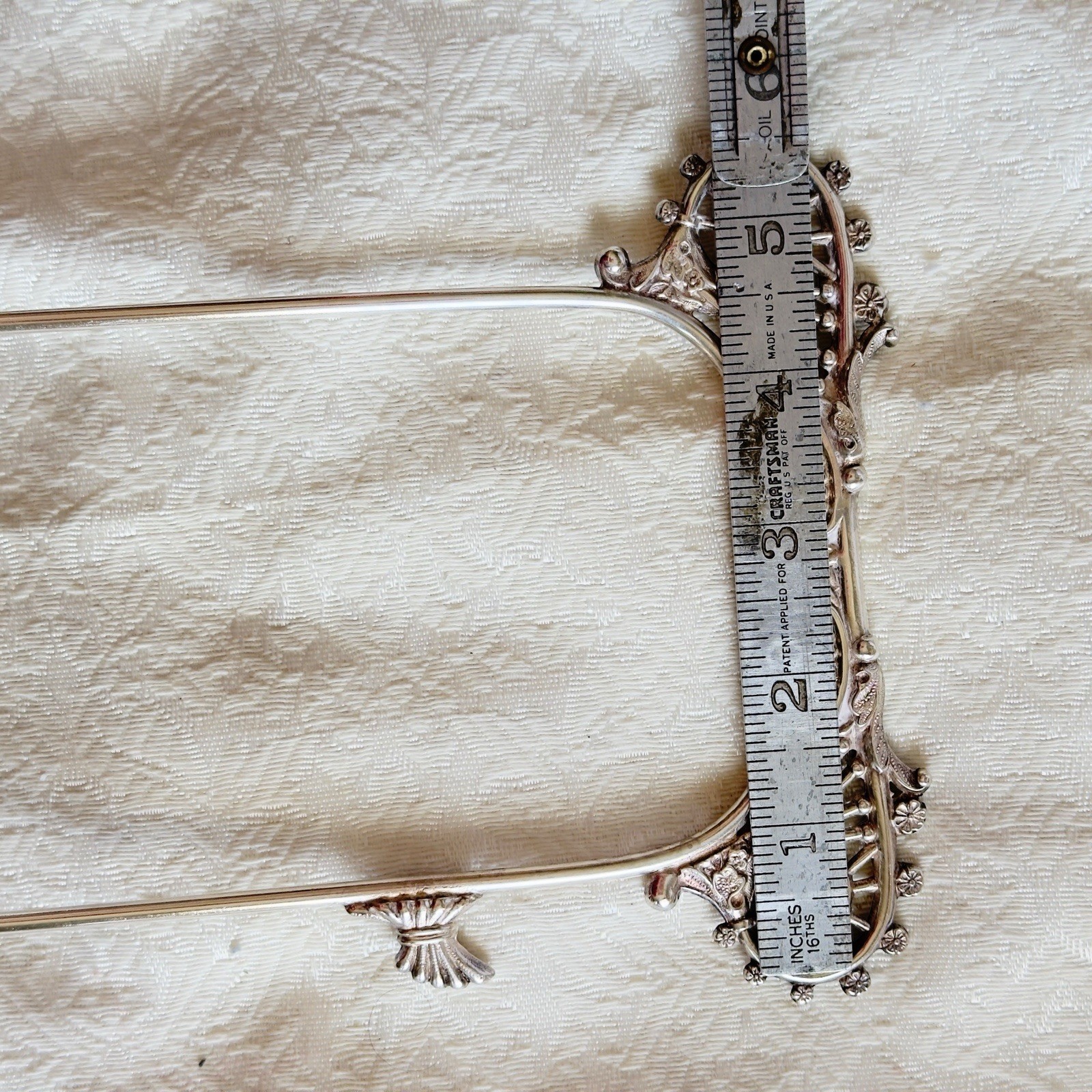 Antique Victorian Pickle Castor Toronto Quadruple Plate Ruby Coin Spot  Glass VNT