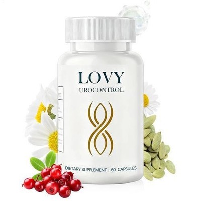 Lovy Urocontrol Capsules Bladder Health Supplement w Pumpkin Seed & Herbal Extra