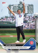 Anthony Rizzo - 2025 MLB Topps Now 712 - 1st Pitch at Wrigley Field Cubs Presale