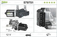 Wischermotor Vorne Valeo 579751 Passend FÜR Nissan Scheibenwischermotor