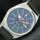 REFURBISHED SEIKO 5 AUTOMATIC 6309A JAPAN MENS VINTAGE BLUE DIAL WATCH a442177-1