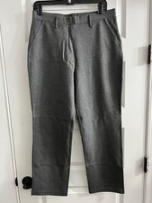 Quince Ultra-Stretch Pointe Straight Leg Pant Sz L Women Charcoal Gray 