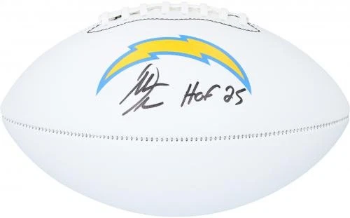 Antonio Gates San Diego Chargers Signed Franklin White Panel Football w/HOF Insc - Image 2 of 3