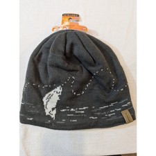 Screamer Sockeye Beanie Gray Adult NWT Fleece Lined Knit Hat