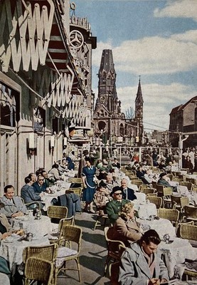 Old Vintage Postcard Berlin from poster series by German Central Tourist Assoc.